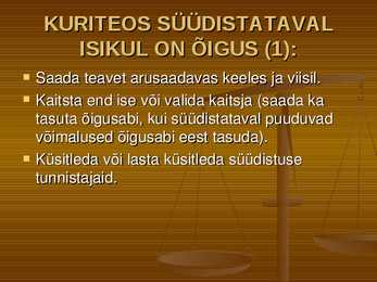 Õiguskord ja korrakaitse #35
