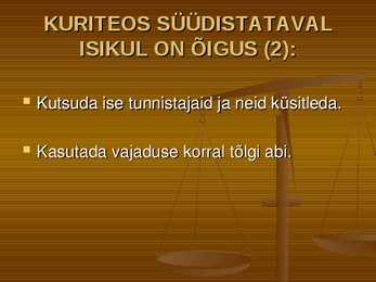 Õiguskord ja korrakaitse #36