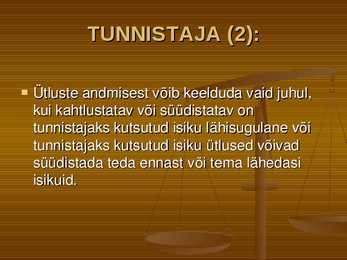 Õiguskord ja korrakaitse #38