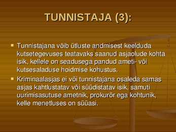 Õiguskord ja korrakaitse #39