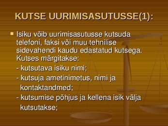 Õiguskord ja korrakaitse #42