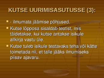 Õiguskord ja korrakaitse #44