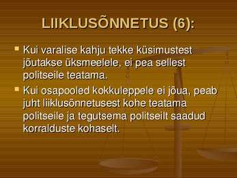 Õiguskord ja korrakaitse #50