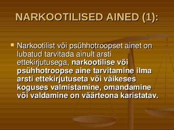 Õiguskord ja korrakaitse #9