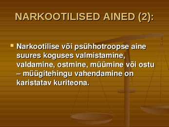Õiguskord ja korrakaitse #10