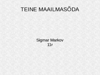 Teine maailmasõda