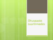 Õhusaaste suurlinnades