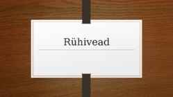 Rühivead