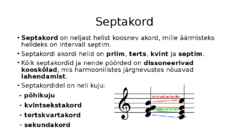 Septakordi liigid ja noonakord #2