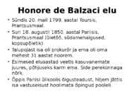Honore de Balzaci elu ja looming ning retseptsioon ühiskonnas #2