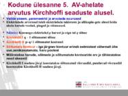 ALALISVOOLU ELEKTRIAHELAD #9