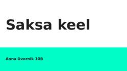Saksa keel