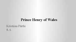 Prince Henry of Wales