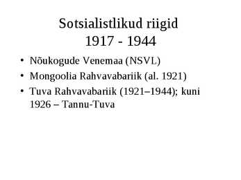 Sotsialitlik süsteem ja selle kokkuvarisemine #5