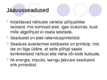Füüsikaline maailmapilt #15