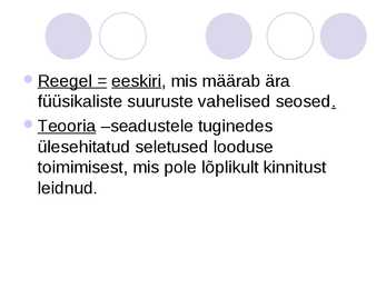 Füüsikaline maailmapilt #17