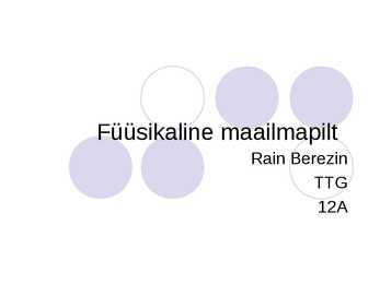 Füüsikaline maailmapilt