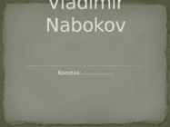 Vladimir Nabokov
