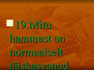 SÜNNIPÄEVA VIKTORIIN #20