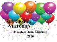 SÜNNIPÄEVA VIKTORIIN