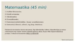 Sisseastumiseksamid #9
