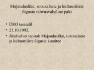Inimõigusi reguleerivad kokkulepped #5