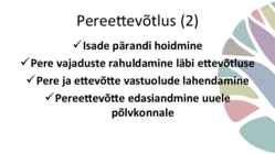 Pereettevõtluse käsiraamat #9