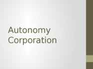 Autonomy Corporation