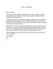Letter of complaint