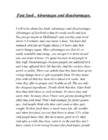 Fast food- Advantages and disadvantages