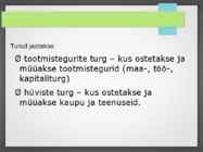 Majanduse alused #29