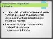 Majanduse alused #7