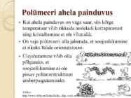 Polümeeri keemiline koostis ja kristallisatsioonivõime #7