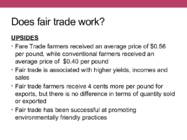 The economics of fare trade #7