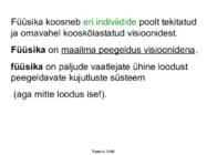 FÜÜSIKALISE LOODUSKÄSITLUSE ALUSED #30