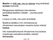 FÜÜSIKALISE LOODUSKÄSITLUSE ALUSED #4