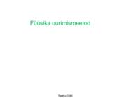 FÜÜSIKALISE LOODUSKÄSITLUSE ALUSED #57