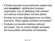 FÜÜSIKALISE LOODUSKÄSITLUSE ALUSED #9