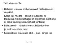 FÜÜSIKALISE LOODUSKÄSITLUSE ALUSED #83