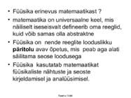 FÜÜSIKALISE LOODUSKÄSITLUSE ALUSED #86