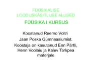 FÜÜSIKALISE LOODUSKÄSITLUSE ALUSED
