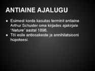 Antiosake-antiaine ja antimaailm #3