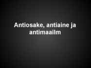 Antiosake-antiaine ja antimaailm