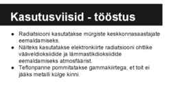 Radioaktiivne kiirgus ja selle kasutamise võimalused #12