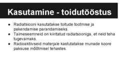 Radioaktiivne kiirgus ja selle kasutamise võimalused #13