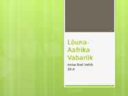Lõuna-Aafrika Vabariik