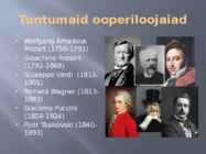 Ooper ja ooperi ajaloost #5