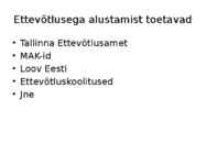 Ettevõtluse ja turunduse alused-äriideede rahastamine #13