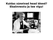 Ettevõtluse ja turunduse alused-Loovus ja innovatsioon #15