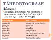 Taheortograafia- g-b-g-k-p-t- h-i-j õigekiri #14